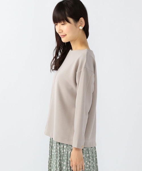 Petit Honfleur(プチオンフルール)の「リップルプルオーバー(Tシャツ/カットソー・レディース・ピンク/モカ/ラベンダー・M/L)」の7枚目の写真