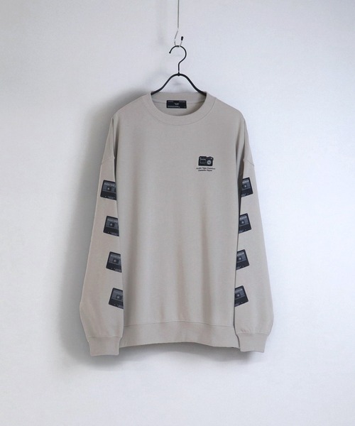 ILL'S(イルズ)の「ILL'S / イルズ イラストプリントビッグシルエットスウェット(スウェット・メンズ・ホワイト/チャコールグレー/ブラック/ベージュ/ブルー/ミント・M/L)」の5枚目の写真