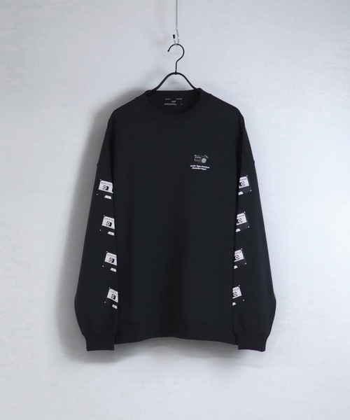 ILL'S(イルズ)の「ILL'S / イルズ イラストプリントビッグシルエットスウェット(スウェット・メンズ・ホワイト/チャコールグレー/ブラック/ベージュ/ブルー/ミント・M/L)」の4枚目の写真