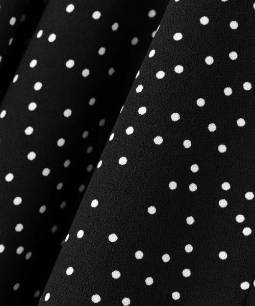 N.（N. Natural Beauty Basic）（エヌエヌナチュラルビューティーベーシック）の「ドットペプラムロングスカート（スカート・レディース・ベージュ系その他/ブラック系その他/ダークカーキ/ホワイト系その他・MEDIUM）」の8枚目の写真