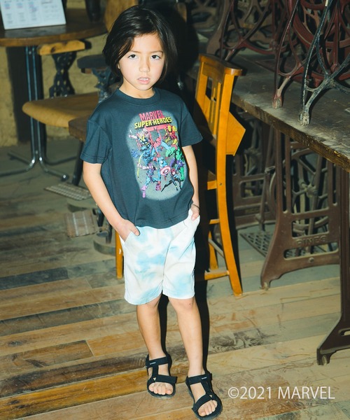 RADCHAP（ラッドチャップ）の「ムラ染めハーフパンツ（その他パンツ・キッズ・ブルー/オレンジ・110cm/150cm/90cm/140cm/130cm/100cm/120cm）」の20枚目の写真