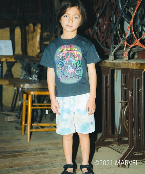 RADCHAP（ラッドチャップ）の「ムラ染めハーフパンツ（その他パンツ・キッズ・ブルー/オレンジ・110cm/150cm/90cm/140cm/130cm/100cm/120cm）」の11枚目の写真