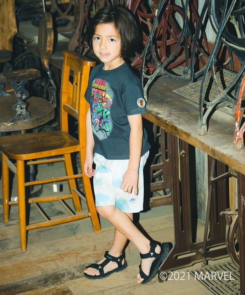 RADCHAP（ラッドチャップ）の「ムラ染めハーフパンツ（その他パンツ・キッズ・ブルー/オレンジ・110cm/150cm/90cm/140cm/130cm/100cm/120cm）」の18枚目の写真