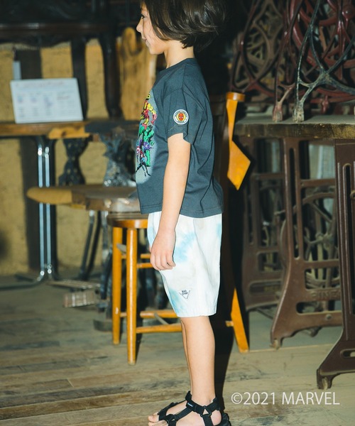 RADCHAP（ラッドチャップ）の「ムラ染めハーフパンツ（その他パンツ・キッズ・ブルー/オレンジ・110cm/150cm/90cm/140cm/130cm/100cm/120cm）」の14枚目の写真