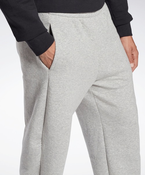 Reebok(リーボック)の「ドリームブレンド コットン トラックパンツ / DreamBlend Cotton Track Pants(スウェットパンツ・メンズ・ブラック/ヘザーグレー・X-LARGE/XX-LARGE/XXX-LARGE/SMALL/MEDIUM/LARGE/X-SMALL)」の6枚目の写真