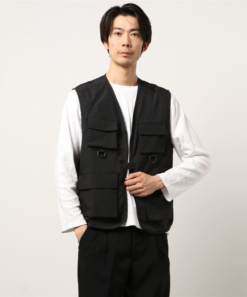 SPINNS（スピンズ）の「フィッシングベスト（ベスト・メンズ・ブラック/カーキ・M/L/XL）」の6枚目の写真