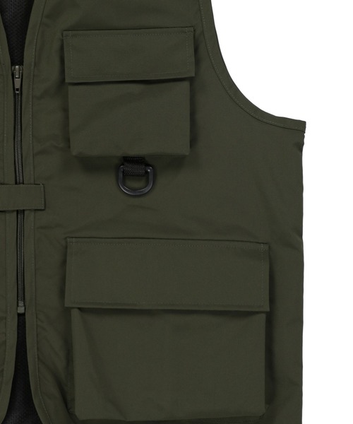 SPINNS（スピンズ）の「フィッシングベスト（ベスト・メンズ・ブラック/カーキ・M/L/XL）」の9枚目の写真