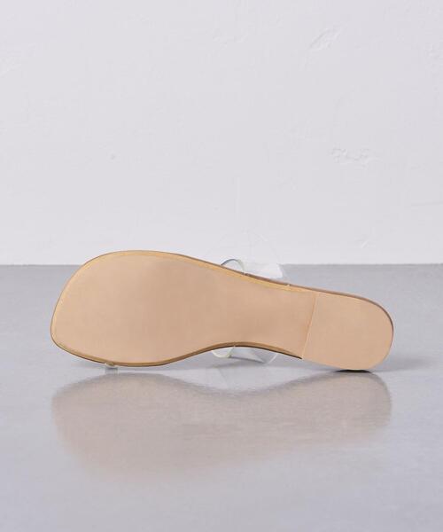 UNITED ARROWS（ユナイテッドアローズ）の「UWSC PVC フラットサンダル †◆（サンダル・レディース・ベージュ/ブラック・37/36/38/35）」の7枚目の写真