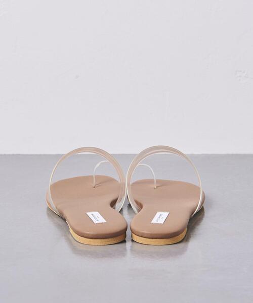 UNITED ARROWS（ユナイテッドアローズ）の「UWSC PVC フラットサンダル †◆（サンダル・レディース・ベージュ/ブラック・37/36/38/35）」の14枚目の写真