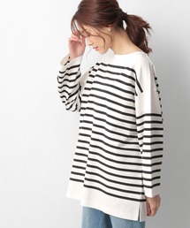 GLOBAL WORK | バスクボーダーチュニック/930748(Tシャツ/カットソー)