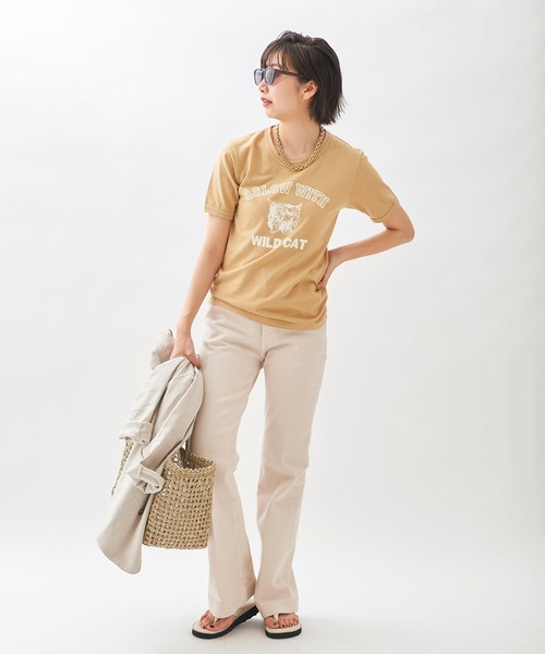 plage(プラージュ)の「WILD CAT Tシャツ◆(Tシャツ/カットソー・レディース・マスタード/グレー・FREE)」の18枚目の写真