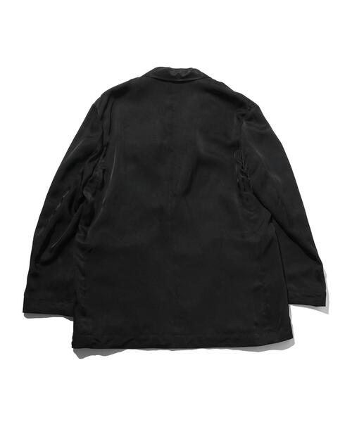 DRESSEDUNDRESSED（ドレスドアンドレスド）の「＜DRESSEDUNDRESSED＞ CUPRO OVER/S BLZR/ジャケット（テーラードジャケット・メンズ・ブラック・3/2）」の7枚目の写真