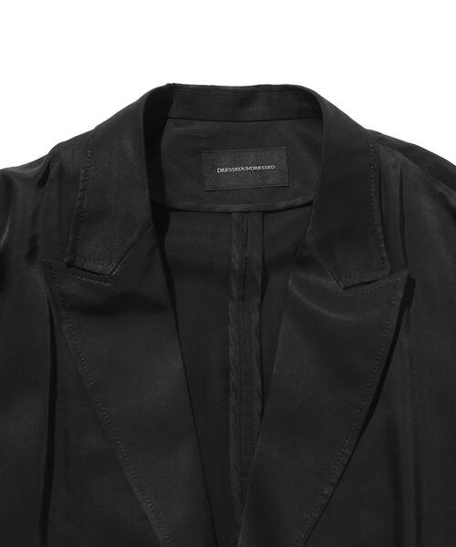 DRESSEDUNDRESSED（ドレスドアンドレスド）の「＜DRESSEDUNDRESSED＞ CUPRO OVER/S BLZR/ジャケット（テーラードジャケット・メンズ・ブラック・3/2）」の10枚目の写真