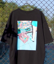 SlashDate（スラッシュデイト）の「レトロプリント半袖Tシャツ（Tシャツ/カットソー・メンズ）」
