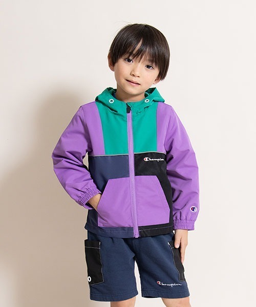 Champion(チャンピオン)の「【Champion/チャンピオン】キッズ キャンパス ジップフーデッドジャケット(その他アウター・キッズ・ネイビー/チャコール/パープル・110/100/130/120/140)」の3枚目の写真