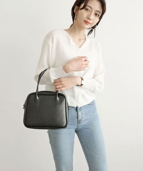 folka（フォルカ）の「スクエアボストン / ミニショルダー / ２way / ハンドバッグ【Maison Select メゾンセレクト CAWAII BAG selction カワイイ バッグ セレクション 】（ハンドバッグ・レディース・ブラック/ブラウン/アイボリー・ONE SIZE）」の11枚目の写真