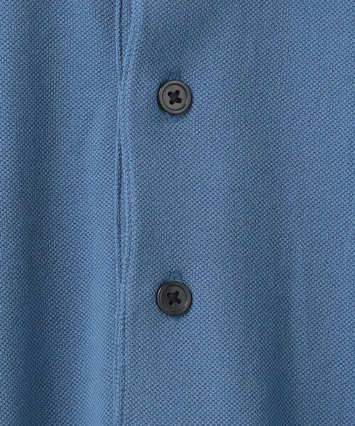 WORK TRIP OUTFITS GREEN LABEL RELAXING（ワークトリップアウトフィッツグリーンレーベル リラクシング）の「＜ 機能 / 汗消臭 ＞ WTO デオセル カッタウェイ ポロシャツ（ポロシャツ・メンズ・ブラック/ホワイト/ライトブルー・SMALL/LARGE/X-LARGE/MEDIUM）」の13枚目の写真