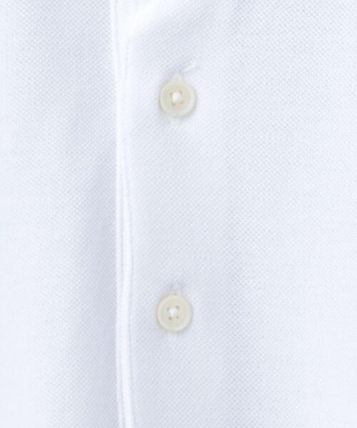 WORK TRIP OUTFITS GREEN LABEL RELAXING（ワークトリップアウトフィッツグリーンレーベル リラクシング）の「＜ 機能 / 汗消臭 ＞ WTO デオセル カッタウェイ ポロシャツ（ポロシャツ・メンズ・ブラック/ホワイト/ライトブルー・SMALL/LARGE/X-LARGE/MEDIUM）」の15枚目の写真