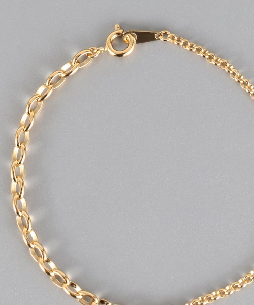 PAS TIERRA（パティエラ）の「－Chaine－ 甲丸＆アズキチェーンブレスレット（ブレスレット・レディース・シルバー/イエローゴールド・FREE）」の7枚目の写真