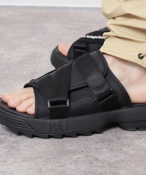 MEI（メイ）の「∴【 MEI / メイ 】Recycled nylonsandal ナイロンサンダル スポーツサンダル メンズサイズ　21SS（サンダル・メンズ・ブラック/オリーブドラブ・S/M/L）」の21枚目の写真
