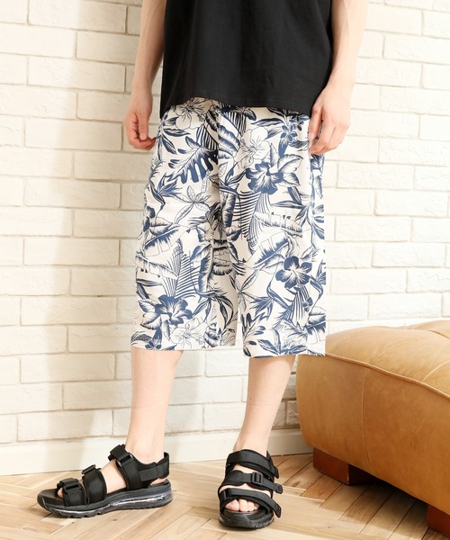 TopIsm（トップイズム）の「接触冷感 レーヨン総柄無地ガウチョパンツ（その他パンツ・メンズ・B/ネイビー/E/ブラック/D/A/C/ベージュ・L/LL/M）」の5枚目の写真