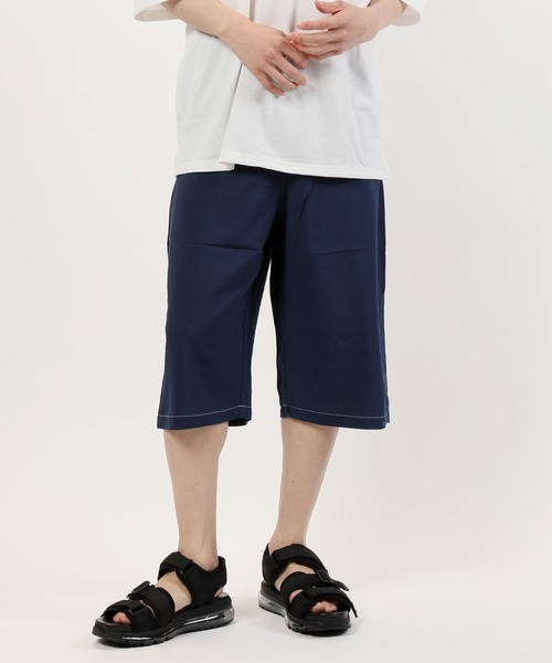 TopIsm（トップイズム）の「接触冷感 レーヨン総柄無地ガウチョパンツ（その他パンツ・メンズ・B/ネイビー/E/ブラック/D/A/C/ベージュ・L/LL/M）」の9枚目の写真