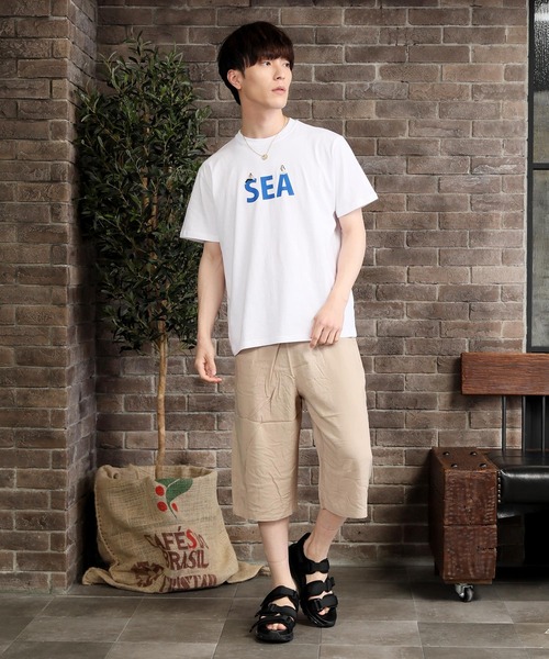 TopIsm（トップイズム）の「接触冷感 レーヨン総柄無地ガウチョパンツ（その他パンツ・メンズ・B/ネイビー/E/ブラック/D/A/C/ベージュ・L/LL/M）」の13枚目の写真