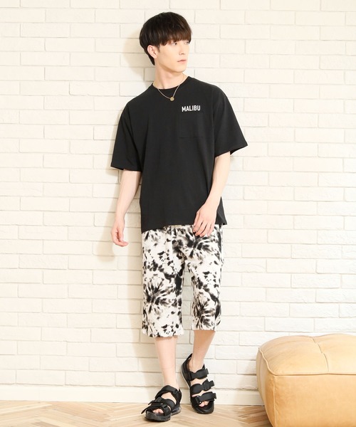 TopIsm（トップイズム）の「接触冷感 レーヨン総柄無地ガウチョパンツ（その他パンツ・メンズ・B/ネイビー/E/ブラック/D/A/C/ベージュ・L/LL/M）」の16枚目の写真