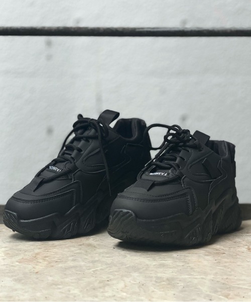 R&E(アールアンドイー)の「fashion ダッドスニーカー(スニーカー・レディース・ホワイト/ベージュ/ブラック・S/M/L/LL)」の6枚目の写真