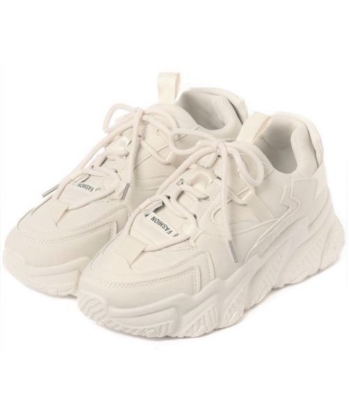 R&E(アールアンドイー)の「fashion ダッドスニーカー(スニーカー・レディース・ホワイト/ベージュ/ブラック・S/M/L/LL)」の17枚目の写真