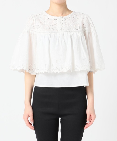 Charles Chaton(シャルルシャトン)の「コットンスカラップブラウス(シャツ/ブラウス・レディース・ホワイト・FREE)」の7枚目の写真