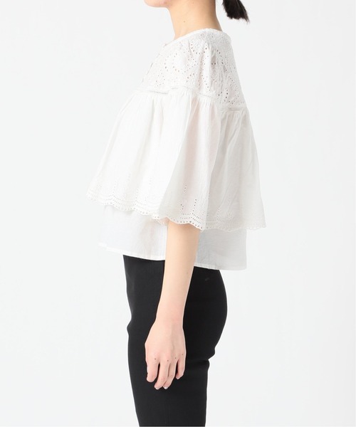 Charles Chaton(シャルルシャトン)の「コットンスカラップブラウス(シャツ/ブラウス・レディース・ホワイト・FREE)」の8枚目の写真