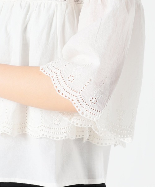 Charles Chaton(シャルルシャトン)の「コットンスカラップブラウス(シャツ/ブラウス・レディース・ホワイト・FREE)」の13枚目の写真