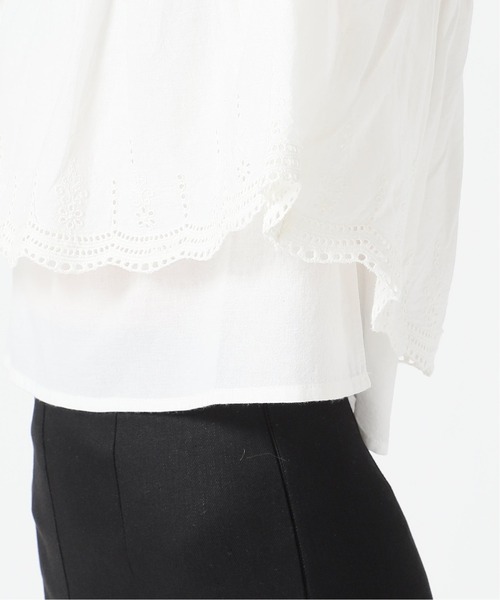 Charles Chaton(シャルルシャトン)の「コットンスカラップブラウス(シャツ/ブラウス・レディース・ホワイト・FREE)」の14枚目の写真