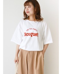 Samansa Mos2 | ピグメント加工ロゴプリントTシャツ(Tシャツ/カットソー)