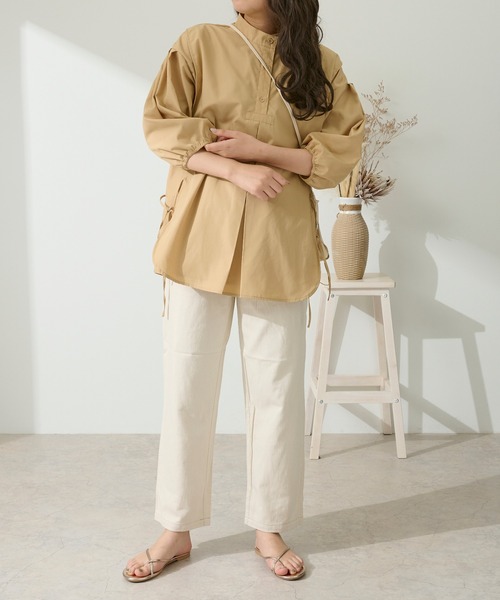 Ambre Neige（アンブルネージュ）の「スリットバンドカラーシャツ／【WEB/EC限定商品】（シャツ/ブラウス・レディース・ホワイト/ベージュ/ミント/クリーム・FREE）」の13枚目の写真