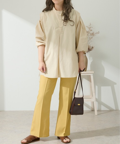 Ambre Neige（アンブルネージュ）の「スリットバンドカラーシャツ／【WEB/EC限定商品】（シャツ/ブラウス・レディース・ホワイト/ベージュ/ミント/クリーム・FREE）」の18枚目の写真