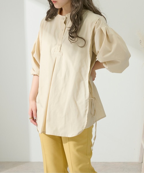 Ambre Neige（アンブルネージュ）の「スリットバンドカラーシャツ／【WEB/EC限定商品】（シャツ/ブラウス・レディース・ホワイト/ベージュ/ミント/クリーム・FREE）」の15枚目の写真