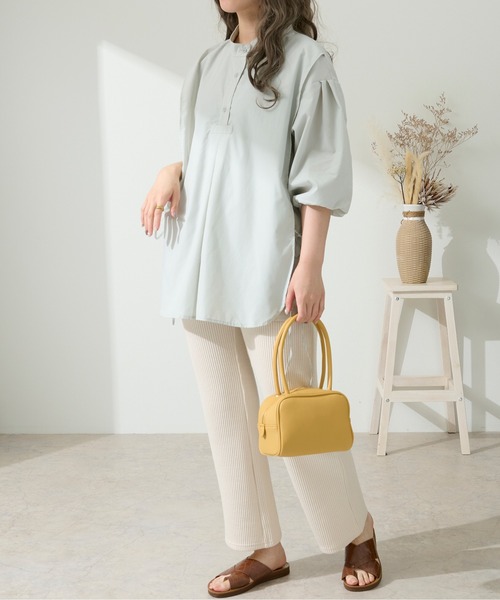 Ambre Neige（アンブルネージュ）の「スリットバンドカラーシャツ／【WEB/EC限定商品】（シャツ/ブラウス・レディース・ホワイト/ベージュ/ミント/クリーム・FREE）」の22枚目の写真