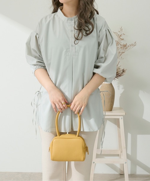 Ambre Neige（アンブルネージュ）の「スリットバンドカラーシャツ／【WEB/EC限定商品】（シャツ/ブラウス・レディース・ホワイト/ベージュ/ミント/クリーム・FREE）」の21枚目の写真