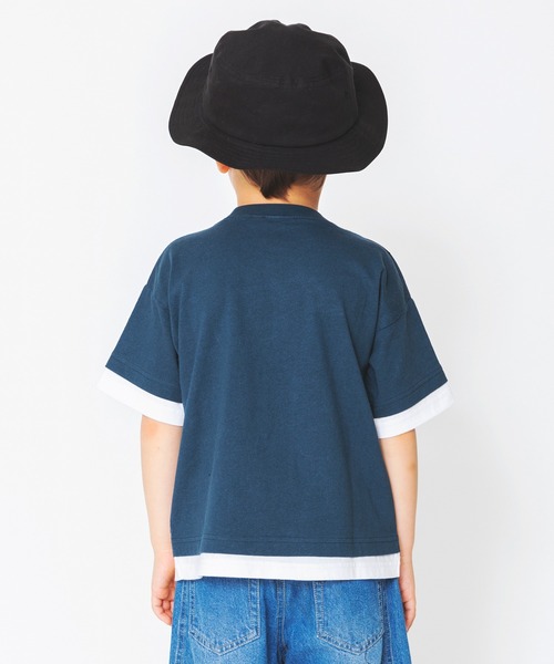 CONVERSE（コンバース）の「【CONVERSE/コンバース】ボディバッグ付き半袖Tシャツ（Tシャツ/カットソー・キッズ・グリーン/キャメル・100cm/110cm/120cm/130cm/140cm）」の8枚目の写真