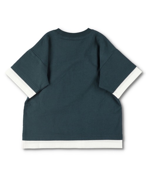 CONVERSE（コンバース）の「【CONVERSE/コンバース】ボディバッグ付き半袖Tシャツ（Tシャツ/カットソー・キッズ・グリーン/キャメル・100cm/110cm/120cm/130cm/140cm）」の4枚目の写真