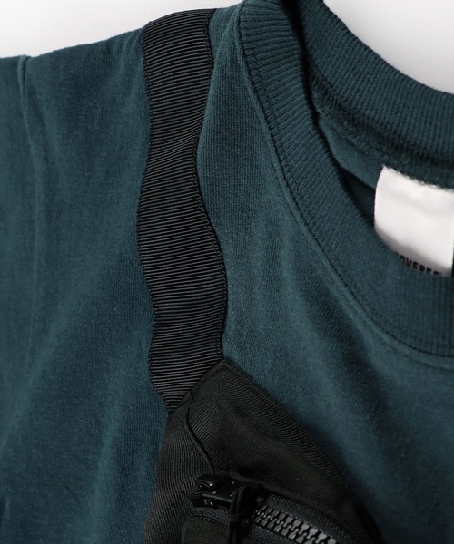 CONVERSE（コンバース）の「【CONVERSE/コンバース】ボディバッグ付き半袖Tシャツ（Tシャツ/カットソー・キッズ・グリーン/キャメル・100cm/110cm/120cm/130cm/140cm）」の15枚目の写真