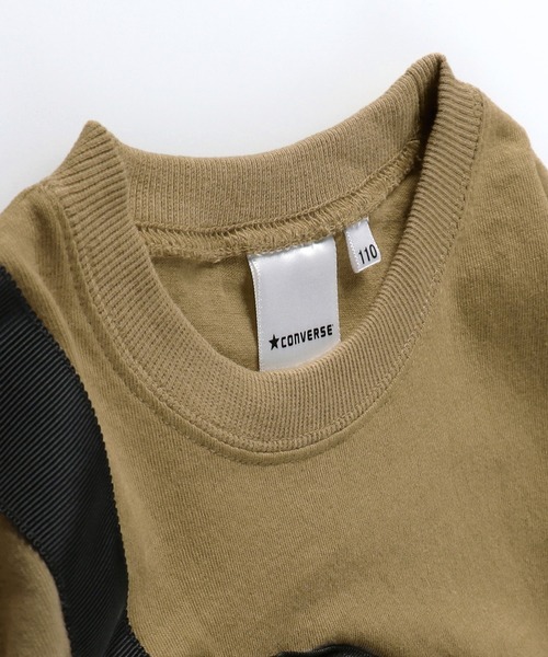 CONVERSE（コンバース）の「【CONVERSE/コンバース】ボディバッグ付き半袖Tシャツ（Tシャツ/カットソー・キッズ・グリーン/キャメル・100cm/110cm/120cm/130cm/140cm）」の5枚目の写真
