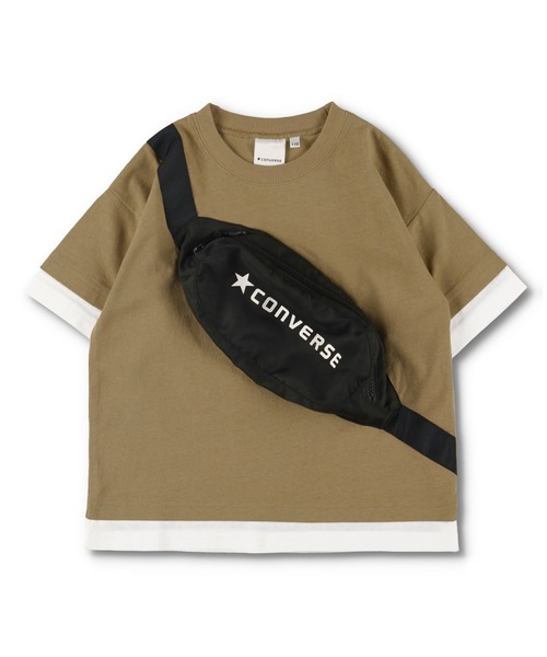 セール】【CONVERSE/コンバース】ボディバッグ付き半袖Tシャツ
