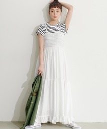 coca（coca） | フロッキーストライプワンピース(ワンピース)