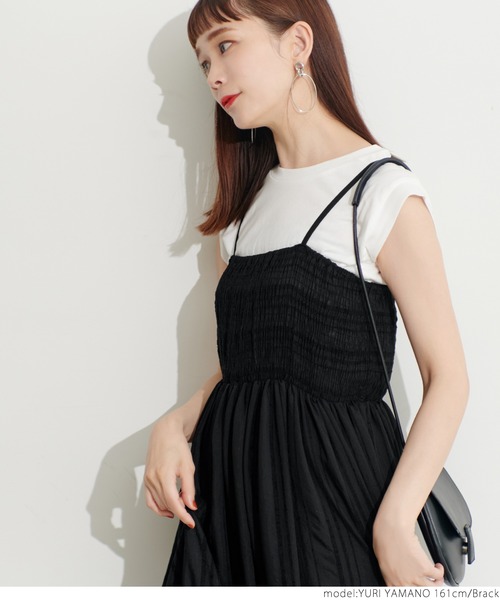 coca（coca）（コカ）の「フロッキーストライプワンピース（ワンピース・レディース・ホワイト/ブラック・ONE SIZE）」の13枚目の写真