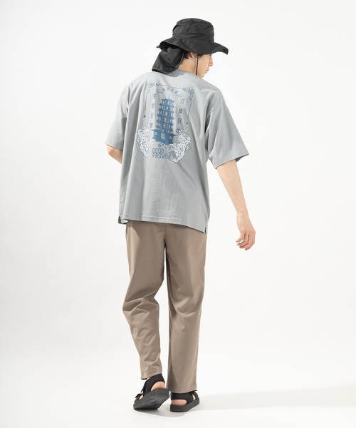 SlashDate（スラッシュデイト）の「チャイニーズ・中華テイストバックプリント半袖Tシャツ（Tシャツ/カットソー・メンズ・チャコールグレー/ライトグリーン/ホワイト/ライトブルー・XL/M/L）」の19枚目の写真