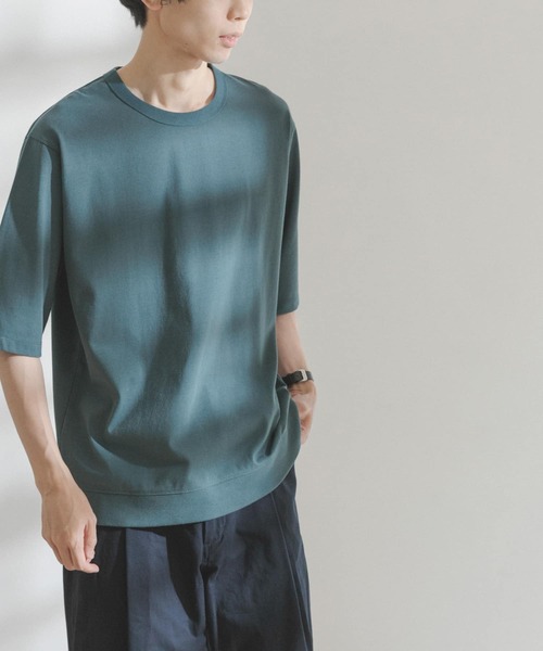 FORK&SPOON（フォークアンドスプーン）の「FORK&SPOON　天竺プレーティングTシャツ（Tシャツ/カットソー・メンズ・モカ/ライトグレー/グリーン系その他・LARGE/MEDIUM）」の5枚目の写真