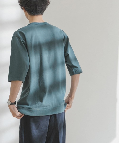 FORK&SPOON（フォークアンドスプーン）の「FORK&SPOON　天竺プレーティングTシャツ（Tシャツ/カットソー・メンズ・モカ/ライトグレー/グリーン系その他・LARGE/MEDIUM）」の6枚目の写真